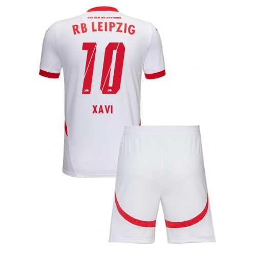 Dres RB Leipzig Xavi Simons #10 Domaci za djecu 2024-25 Kratak Rukav (+ kratke hlače)